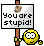 You are stupid